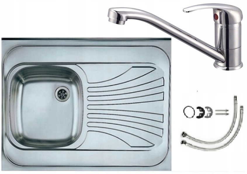 Kuchynská batéria - Sink 60x80 Vybraný + batéria + sifón zadarmo !!!