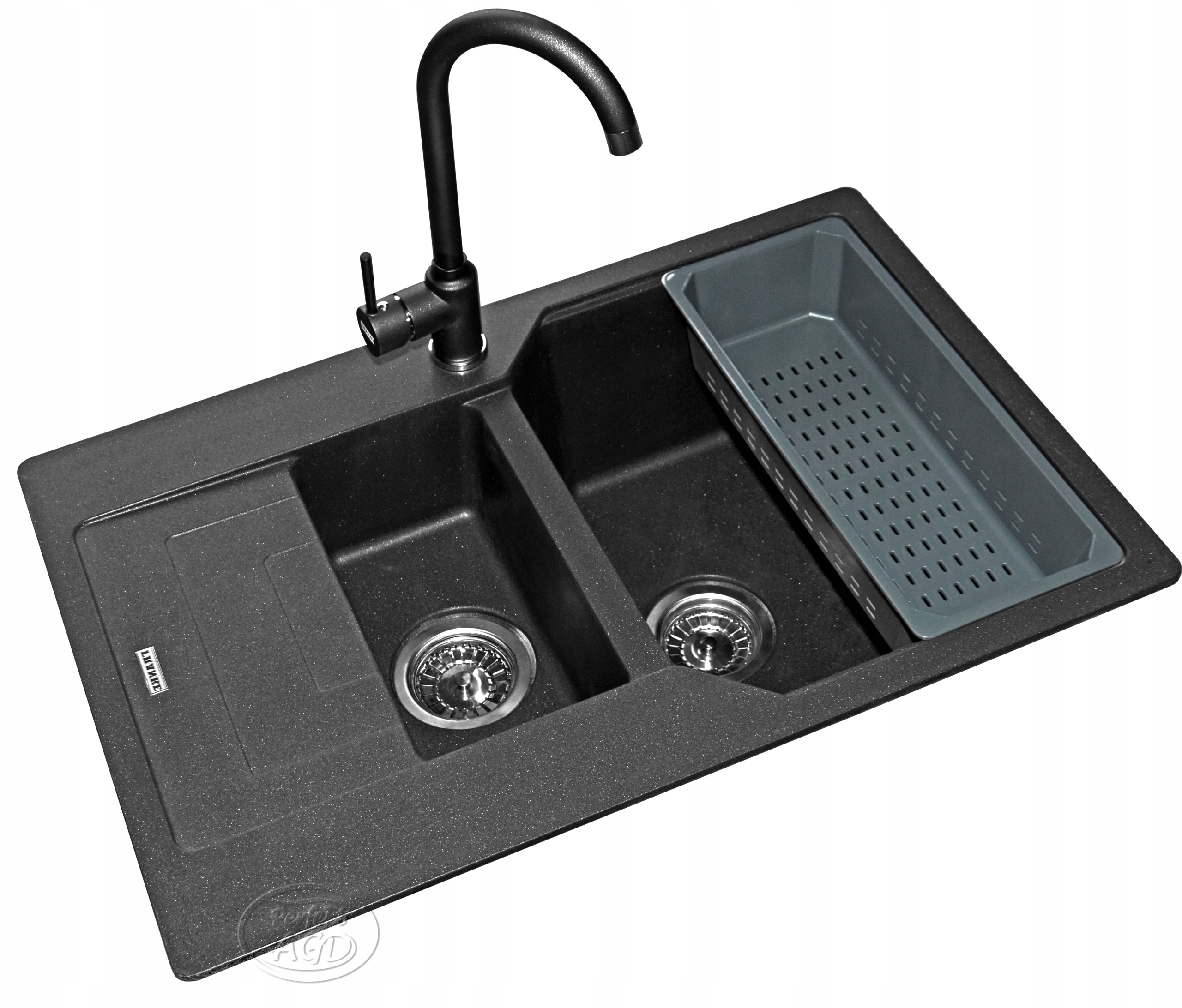 Kuchynská batéria - Sink. Fragranit Franke UBG 651-78 Onyx+Field Battery