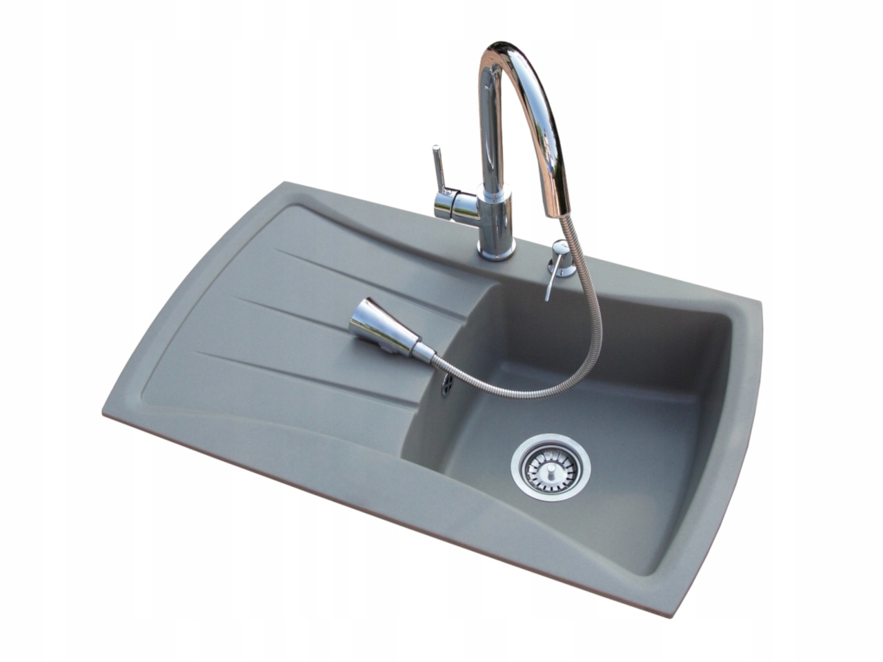 Kuchynská batéria - Single -Chamber Granite Sink + batéria + dávkovač