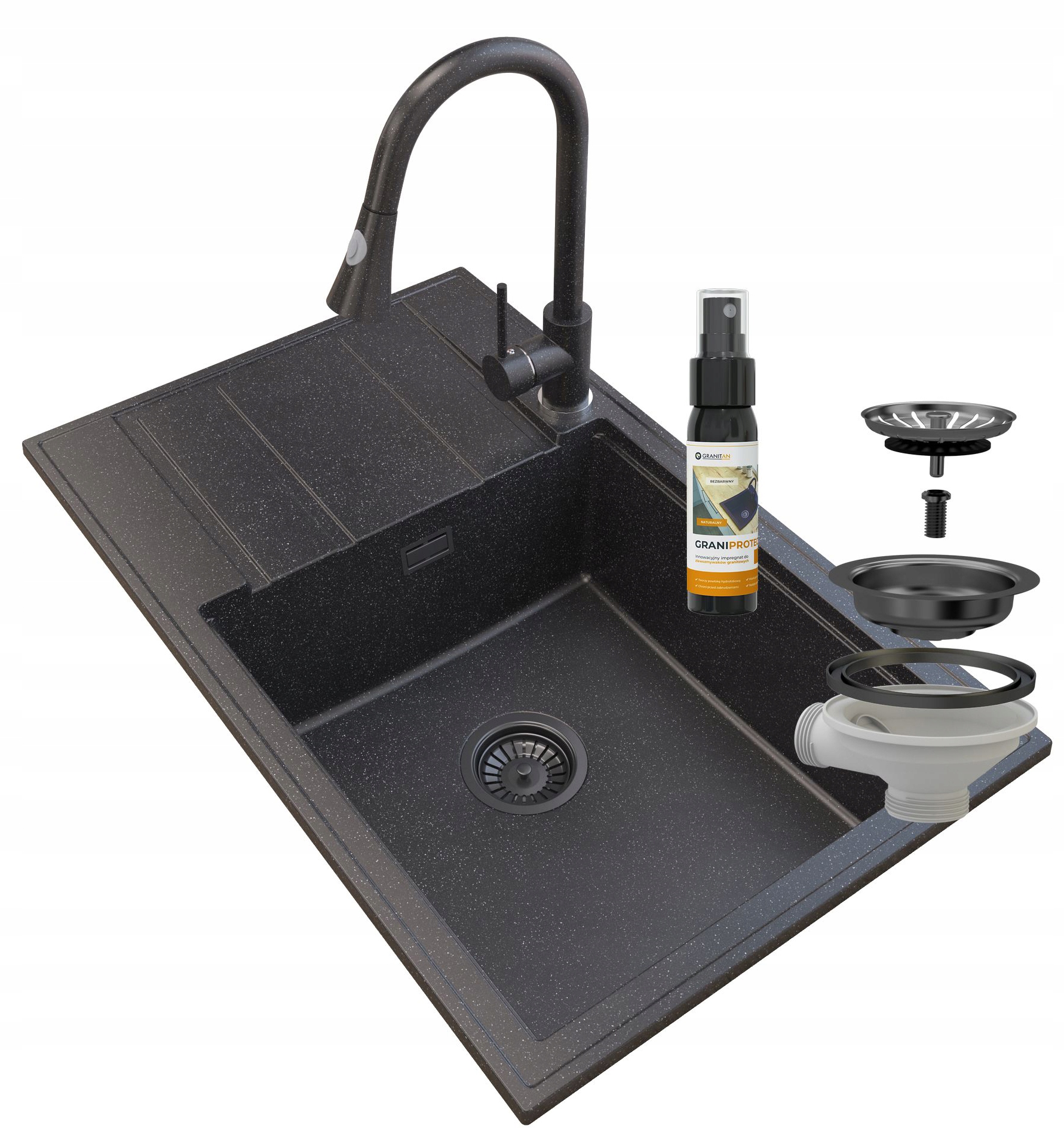 Kuchynská batéria - Louis Granite SIPHON SIPHON Snake Granite batériu