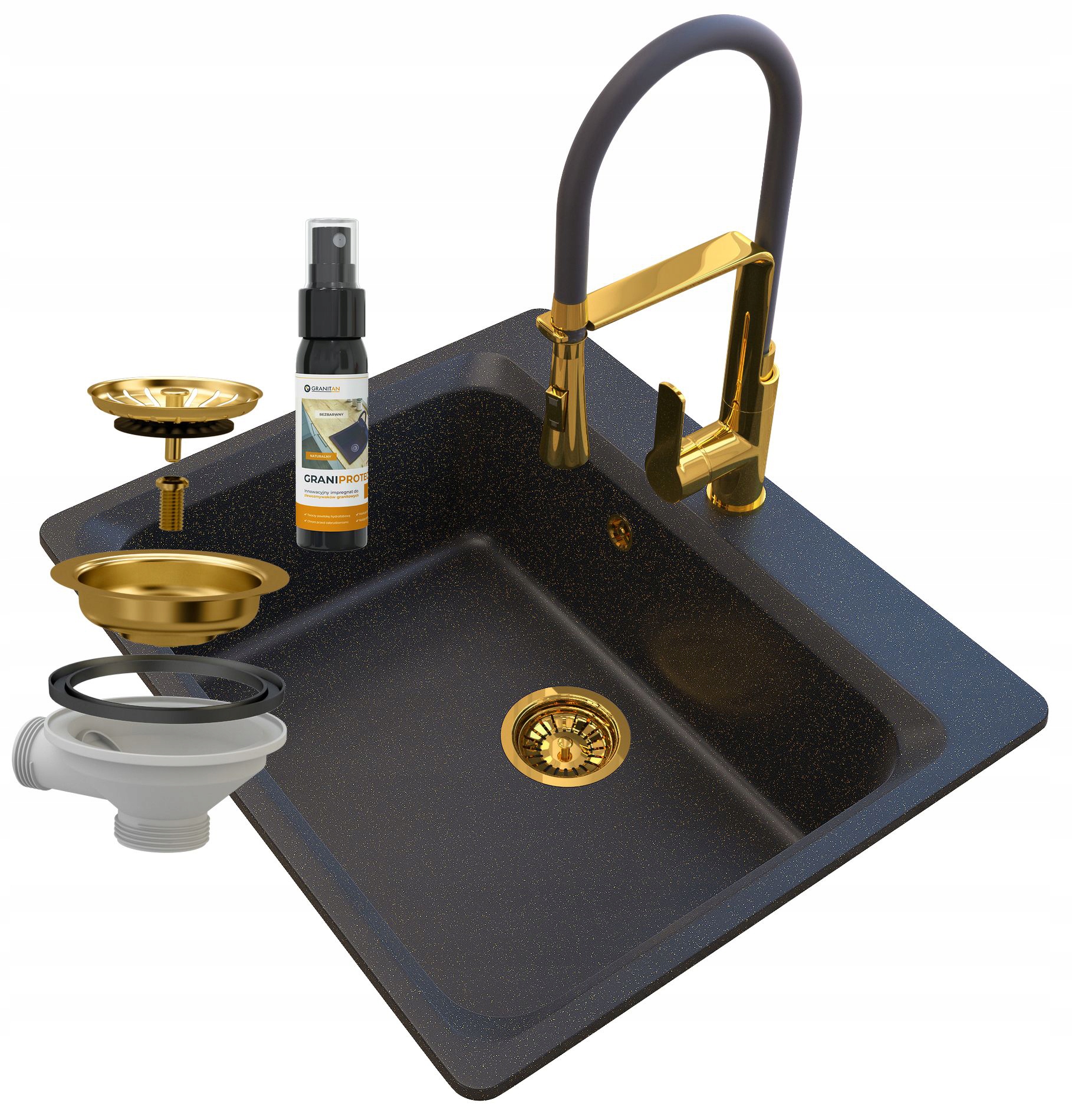 Kuchynská batéria - Zante Golden Granite Sink
