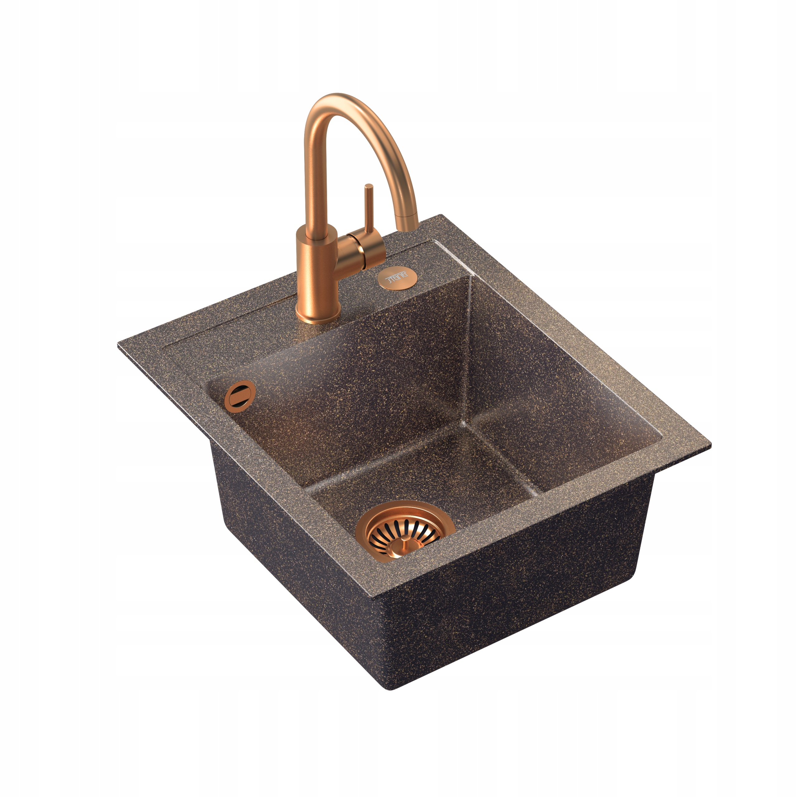 Kuchynská batéria - Sink Johnny 100 Copper Naomi Siphon batéria Clipp