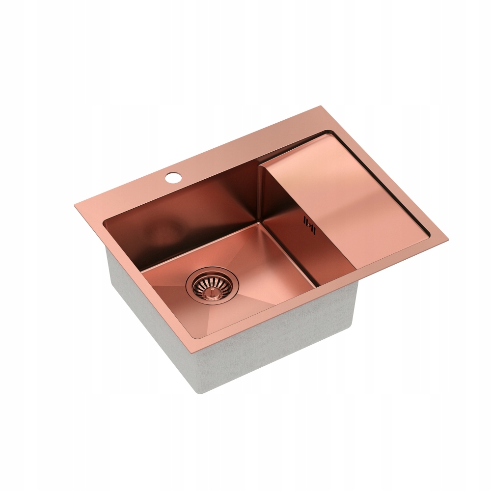 Kuchynská batéria - Oceľové kuchynské umývadlo Russel 116 PVD Quadron Copper