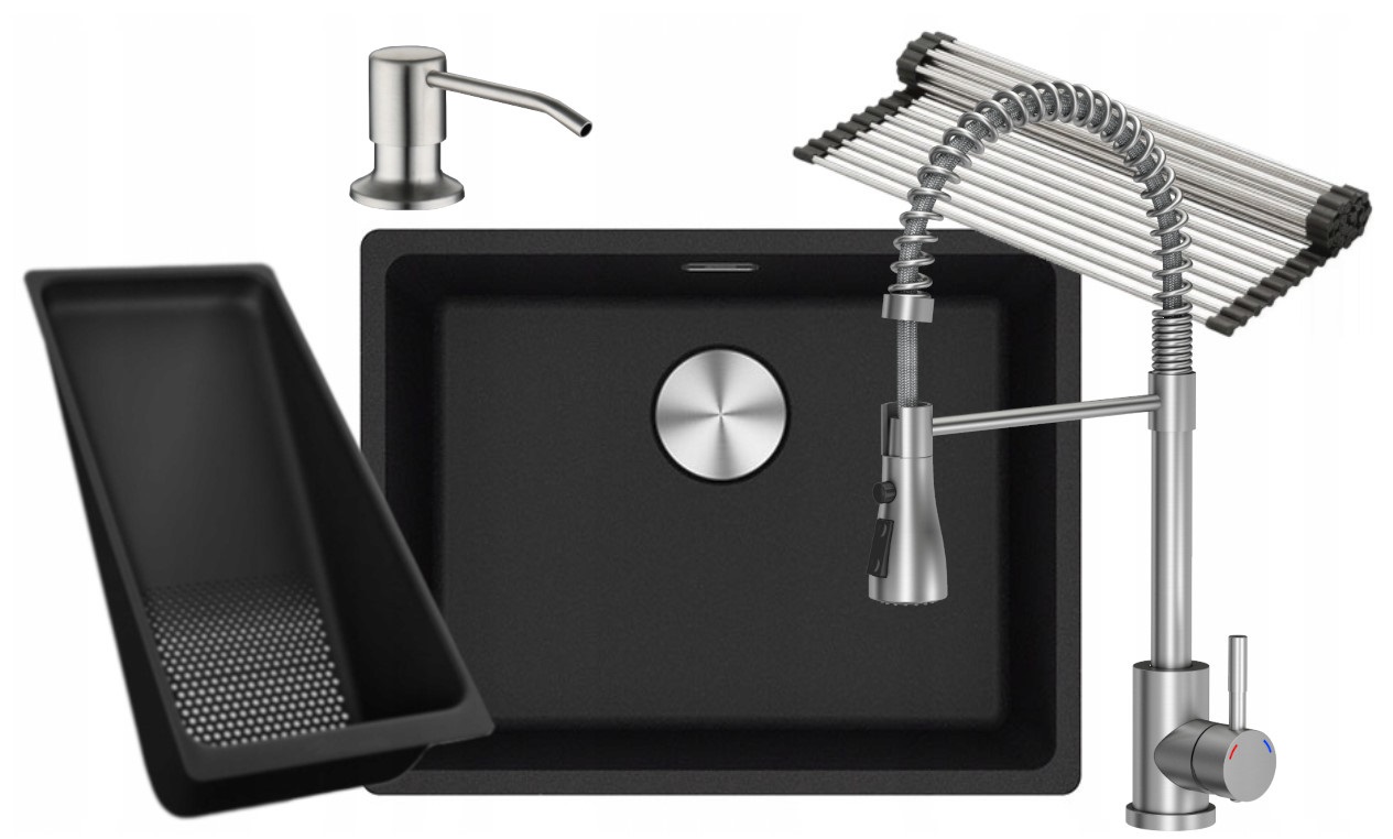 Kuchynská batéria - Franke MRG 210 110-52 Black +Battery Sink