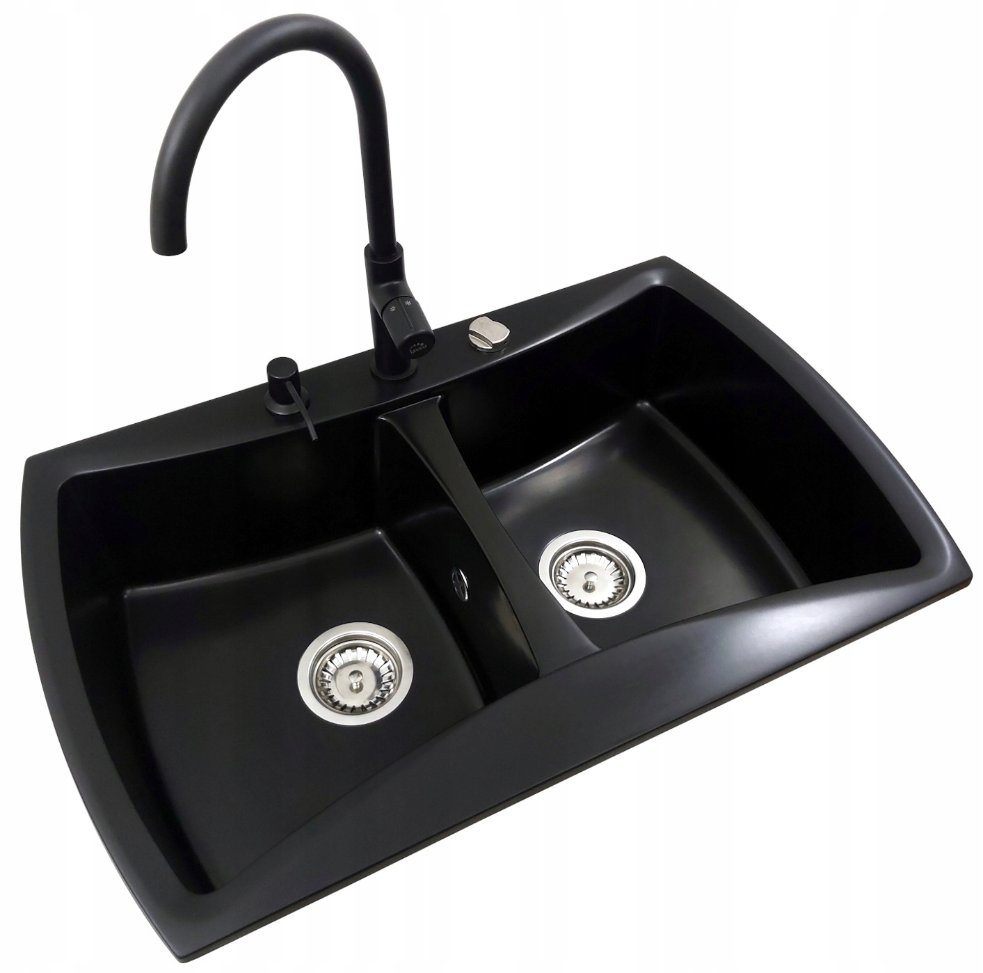 Kuchynská batéria - Two -Chamber Granite Sink Set +++