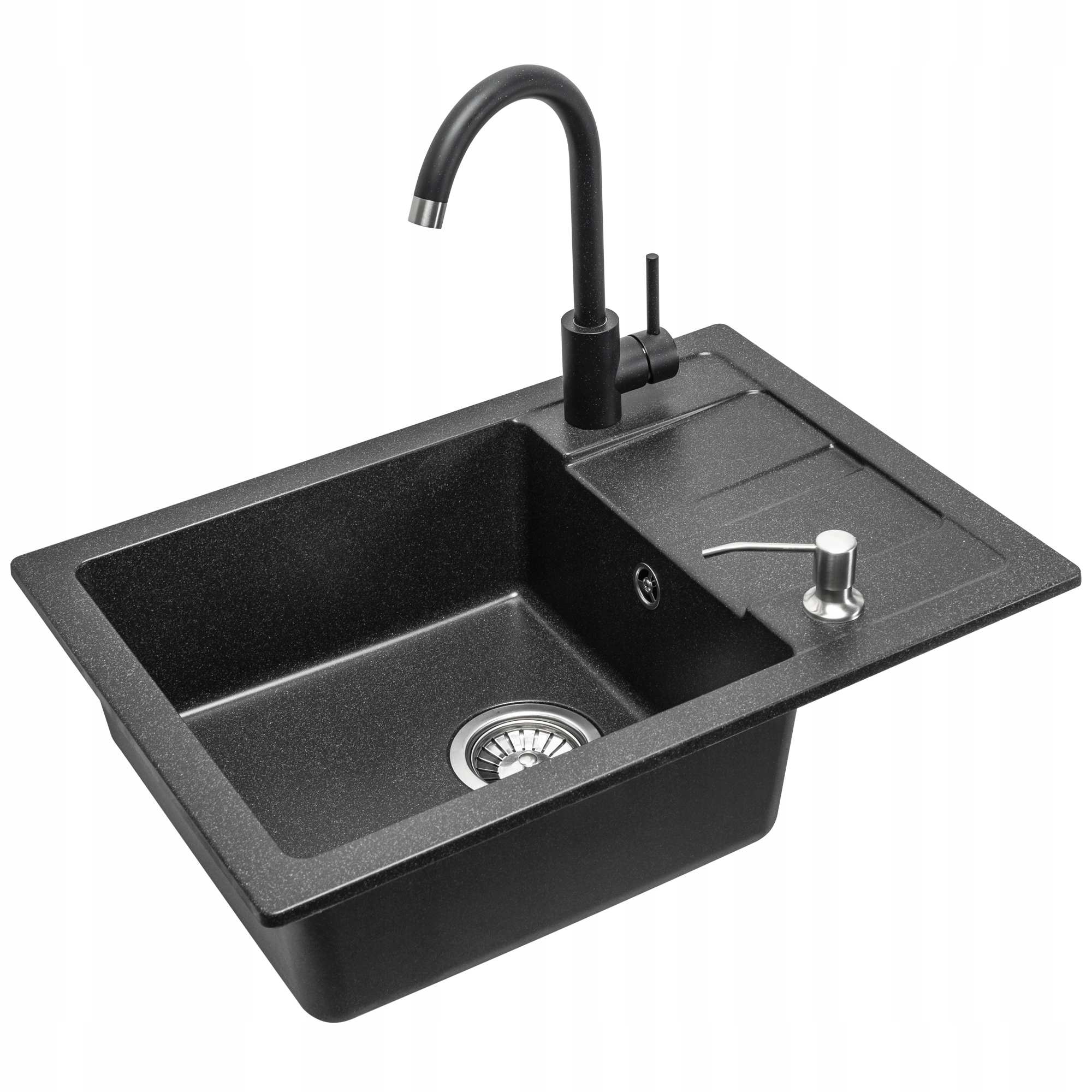 Kuchynská batéria - GRANITOVÝ DREZ NILS SET 5V1 BATÉRIOVÝ SIPHON