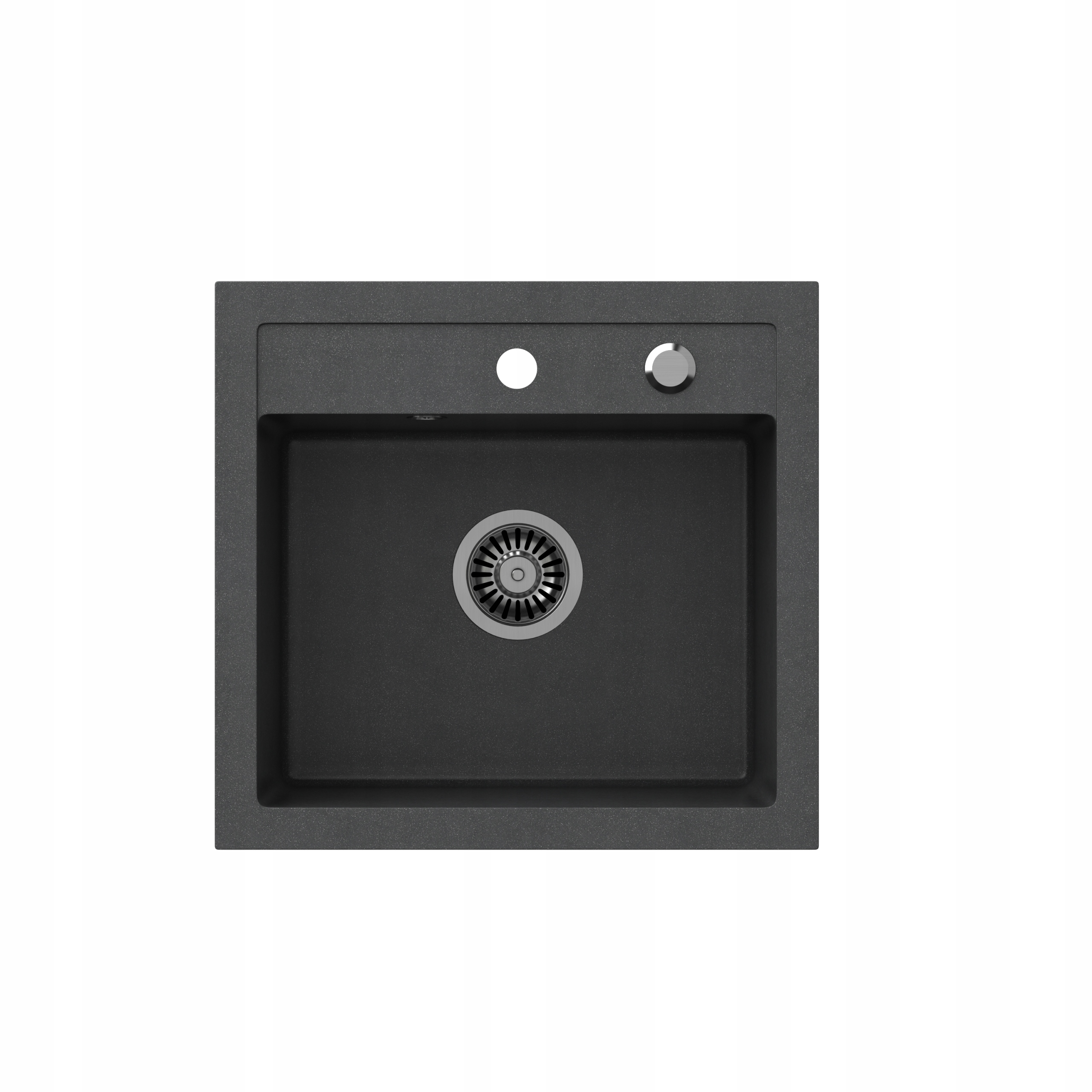 Kuchynská batéria - Čierny Single -Chamber Granite Sink +SIPHON