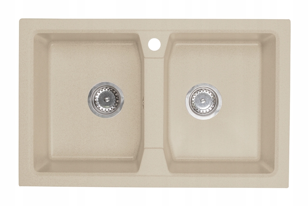 Kuchynská batéria - Dva -Chamber Granite Sink 8 farieb +sifón