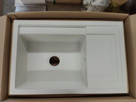 Kuchynská batéria - Single -Chamber Granite umývadlo biele