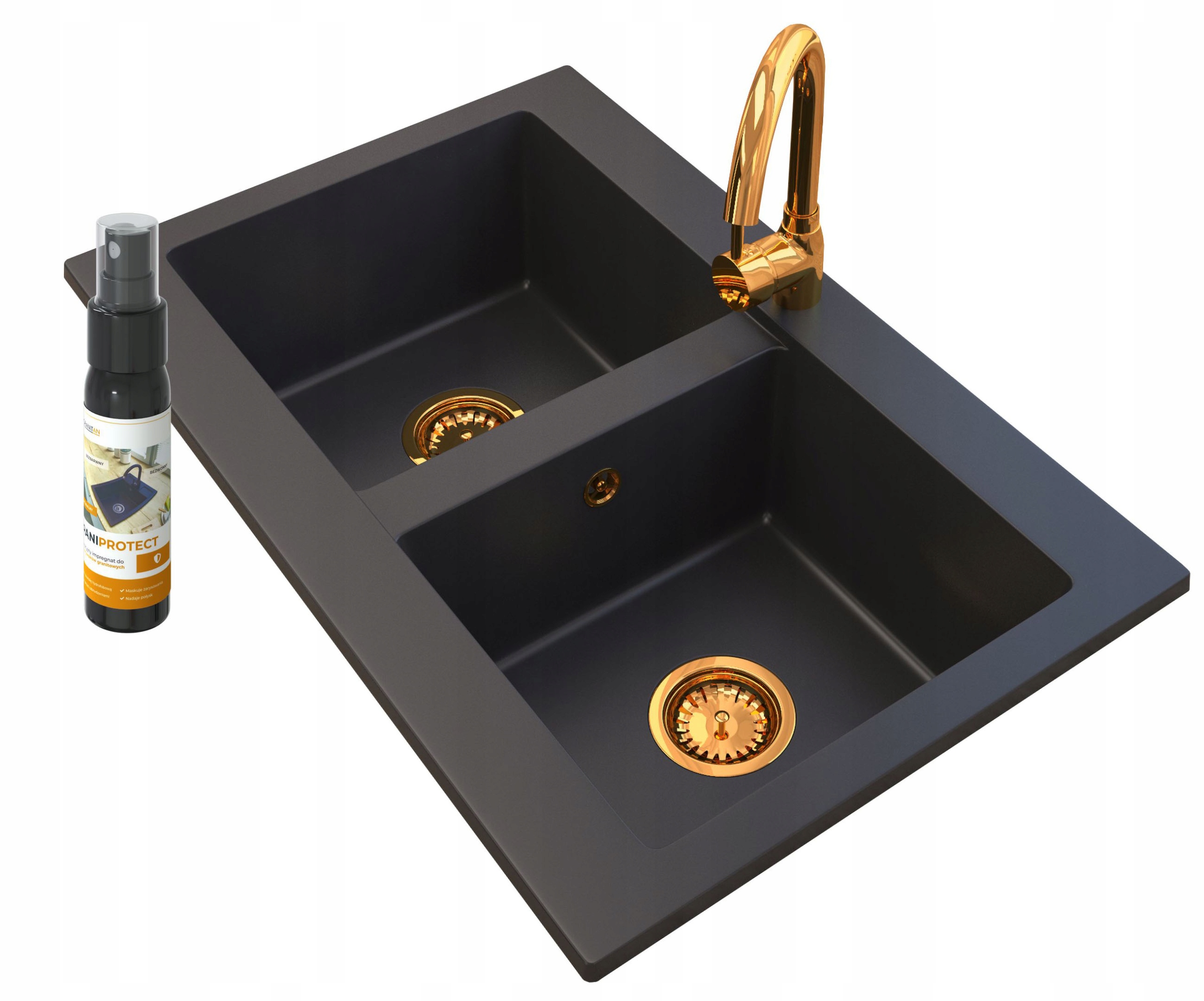 Kuchynská batéria - Verso Gold Battery Golden Kitchen Wink