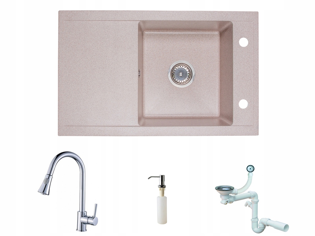 Kuchynská batéria - Kuchárska komora žula Set Beige