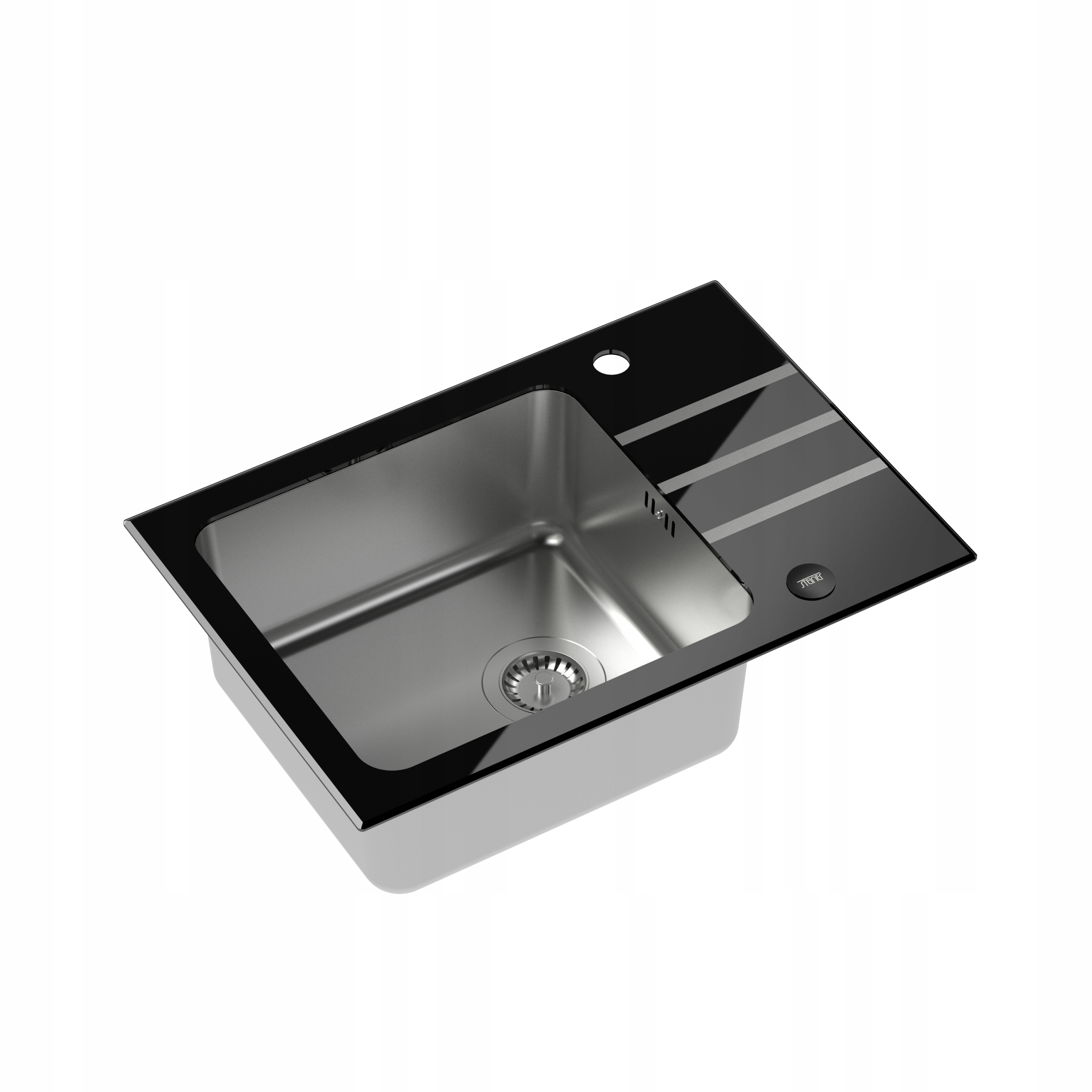 Kuchynská batéria - Jack 116 Glass Sink / Stal Steiner