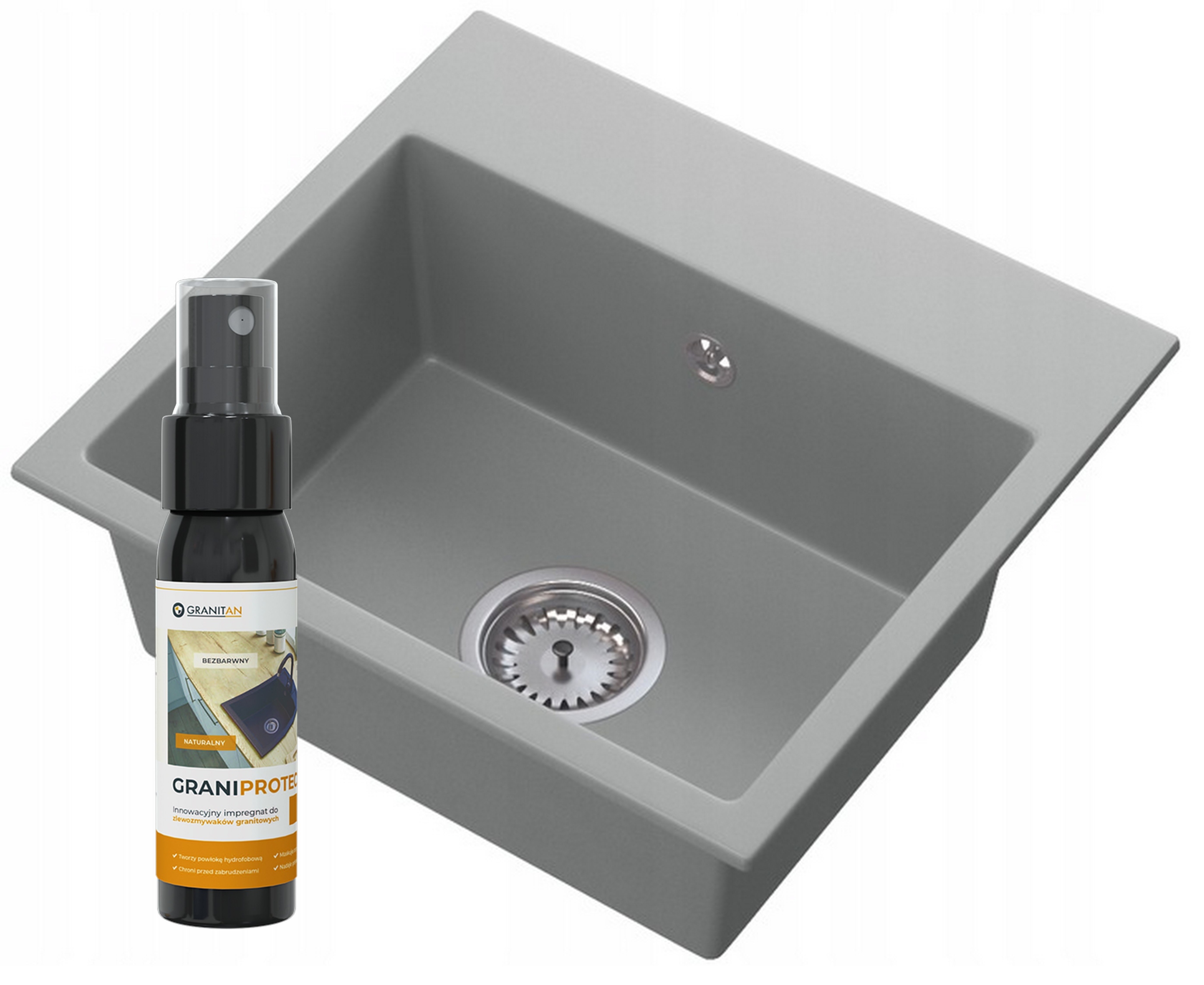Kuchynská batéria - Sink žulového umývadla+sifón 1 komora 6 rokov