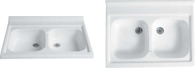 Kuchynská batéria - Akrylátový drez 60x80 + sifón voľný otvor