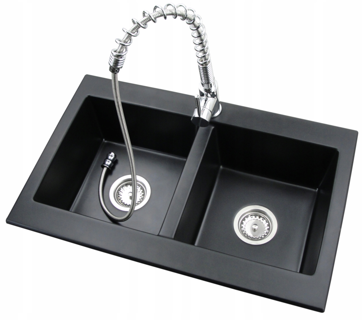 Kuchynská batéria - Sink_Granite Two -Chamber + batéria_syfon