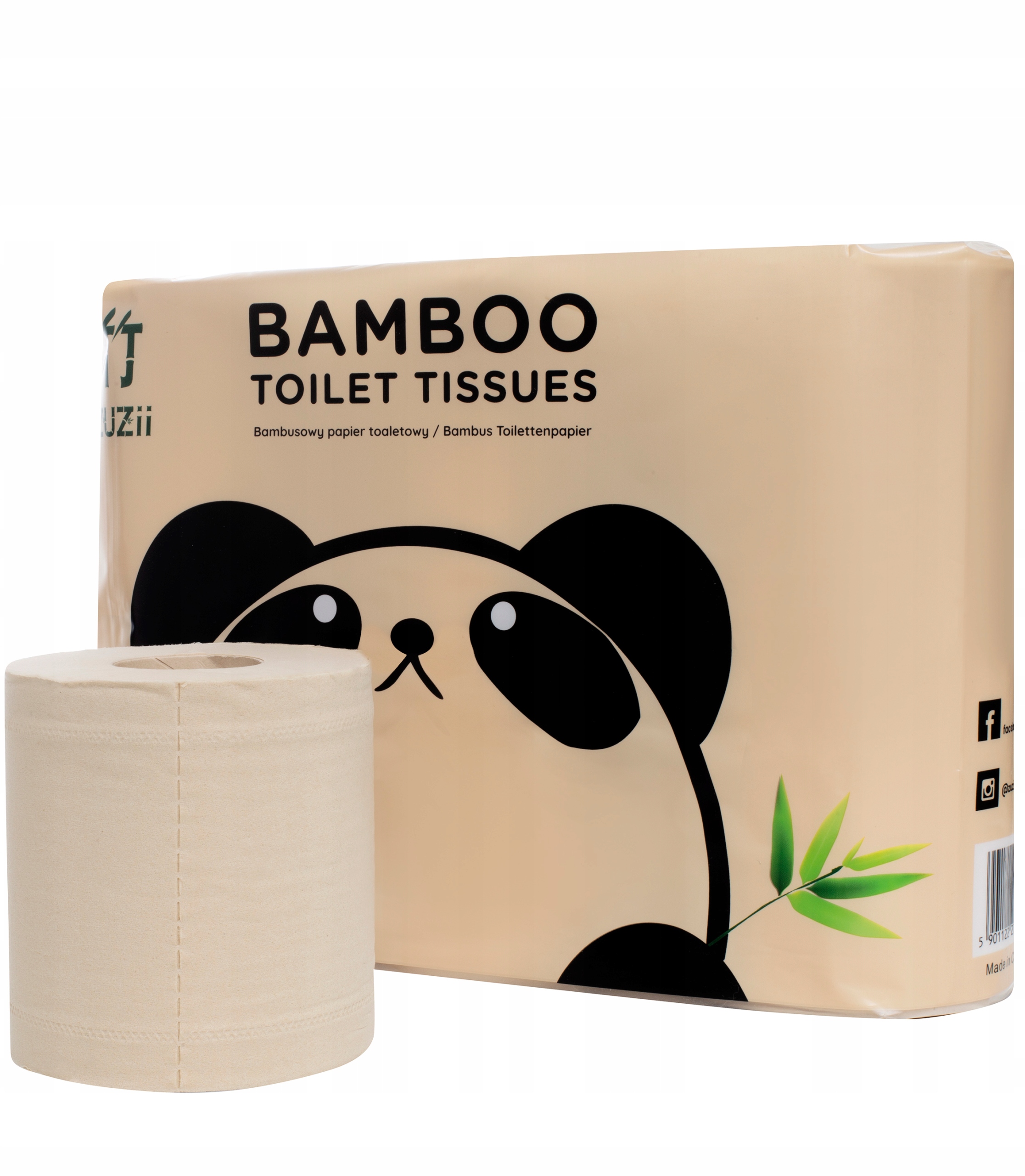 Zuzii toaletný papier bambus non -shlashed 60 ks.