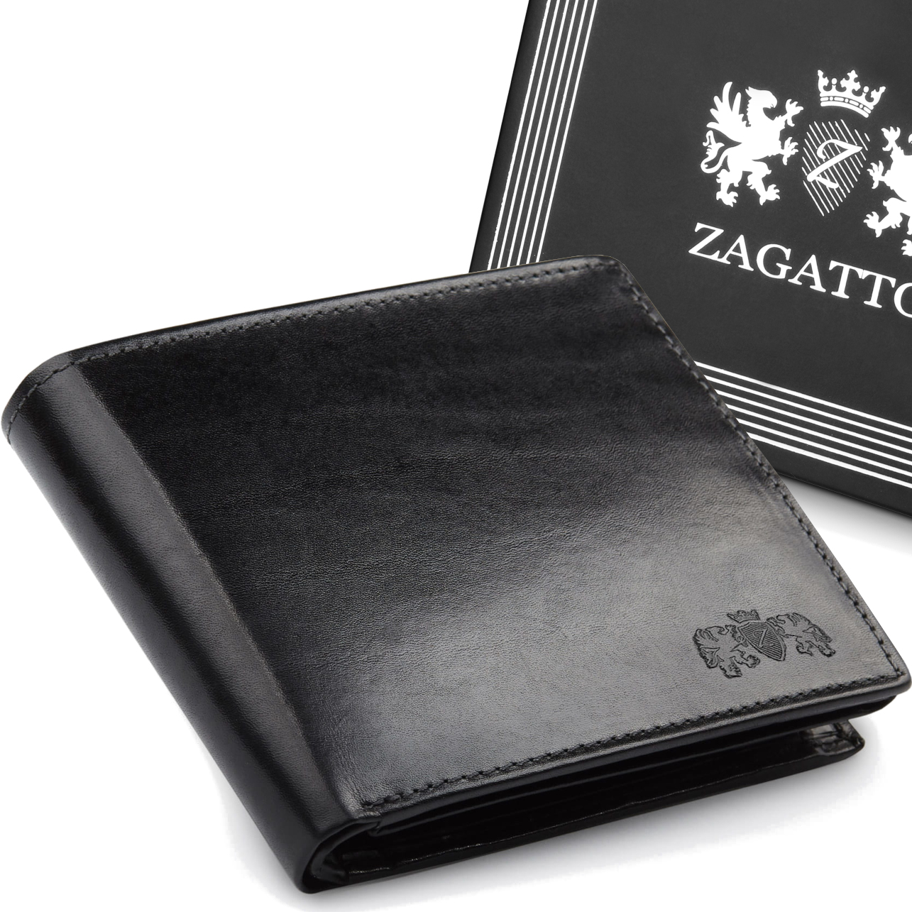 Peňaženka - Zagatto Peňaženka Prírodná koža čierna ZG-109-BAR-2-Men's Product