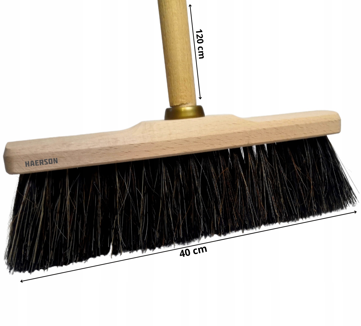 Podlahový zametač 40 cm + drevená palica 120 cm