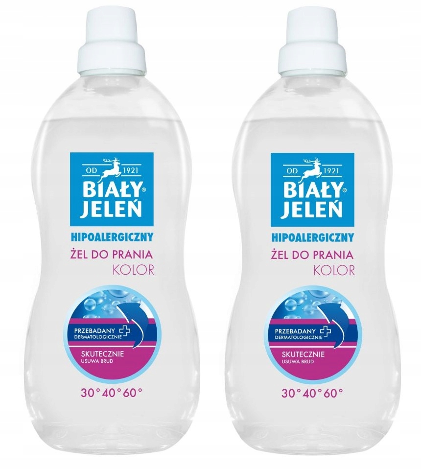 Prací gél - Umývanie gél biely jeleň hypoalergénna farba 2x