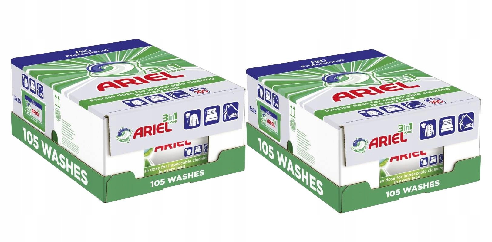 Pracie kapsuly a tablety - Set - 2 x Ariel Kapsules na pranie kapsúl pravidelné megp