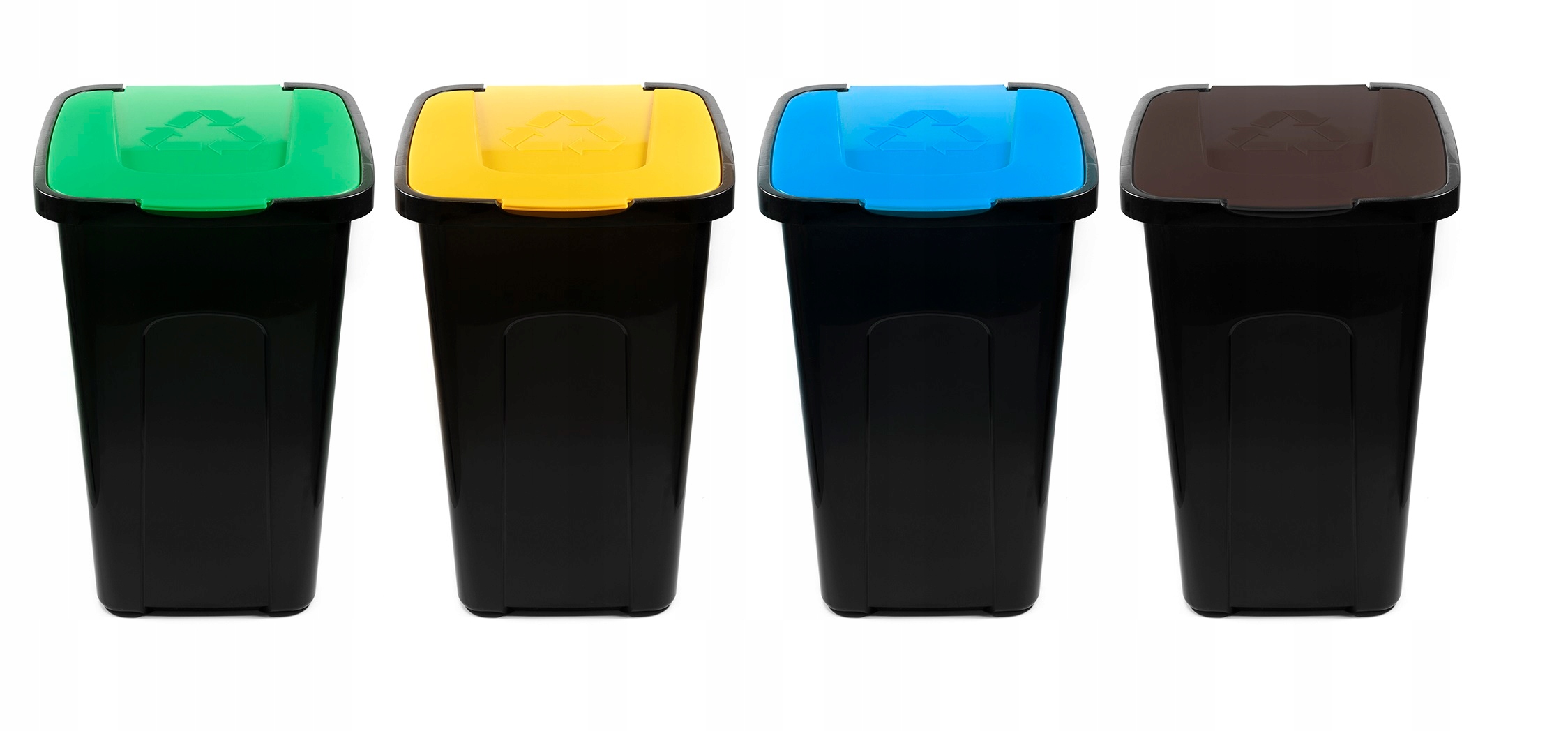 Sada 4 x triedenie 4x50L odpadového segregácie kôš