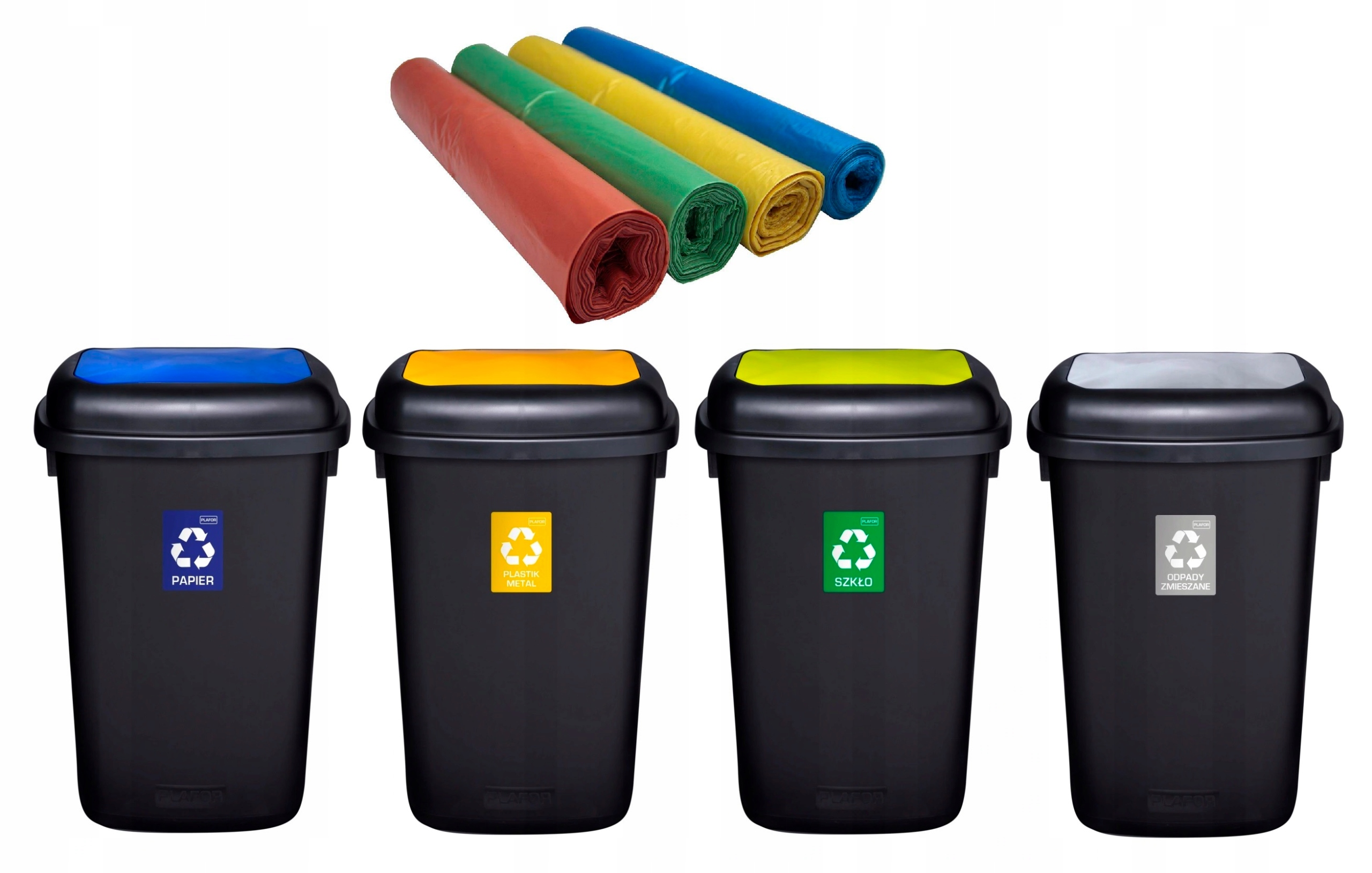 4x90L sada segregácie odpadu + tašky