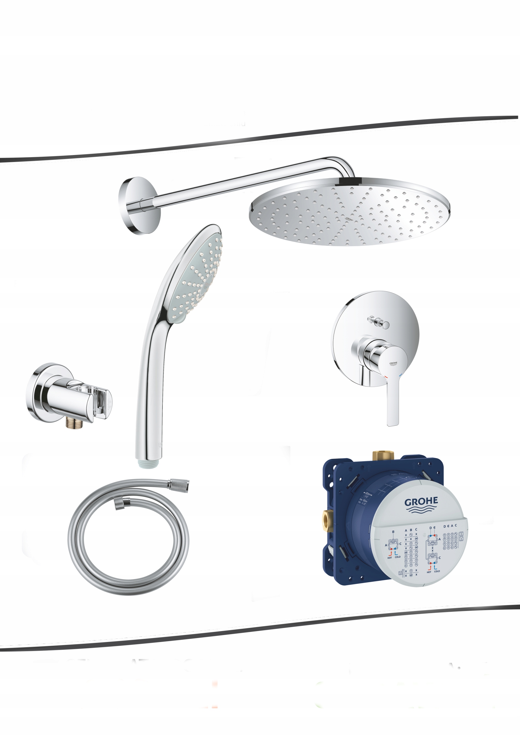Grohe 310 mm Flush -mm Flush -mm -m -lef -lineárna súprava