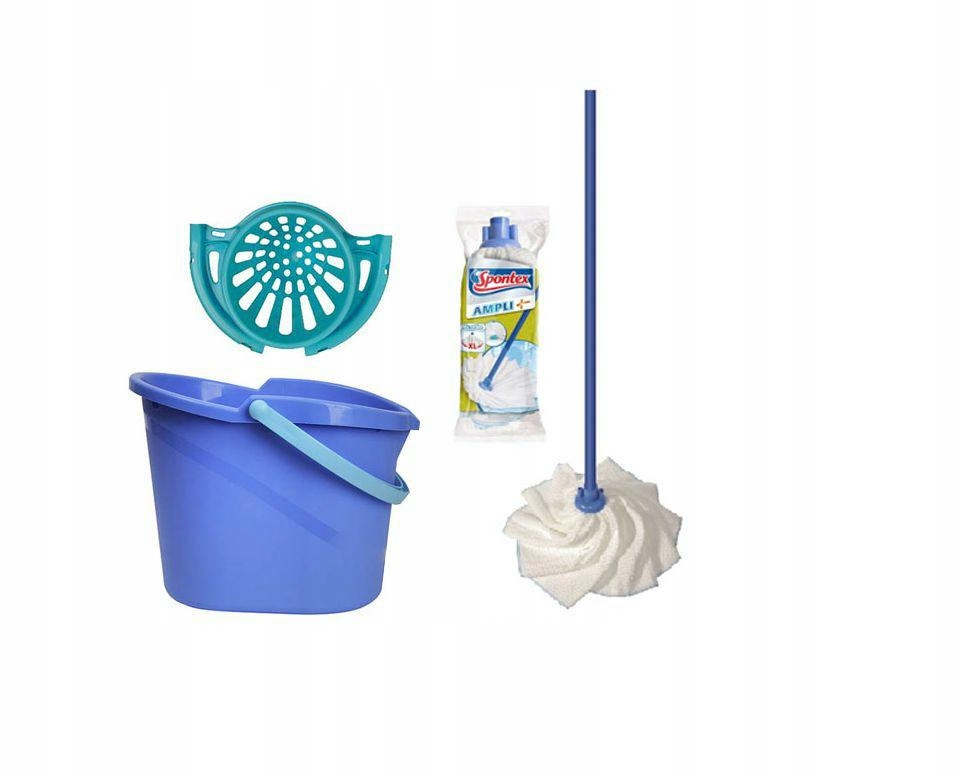 Wiadro Linea + ampli mop + spontex insert ..