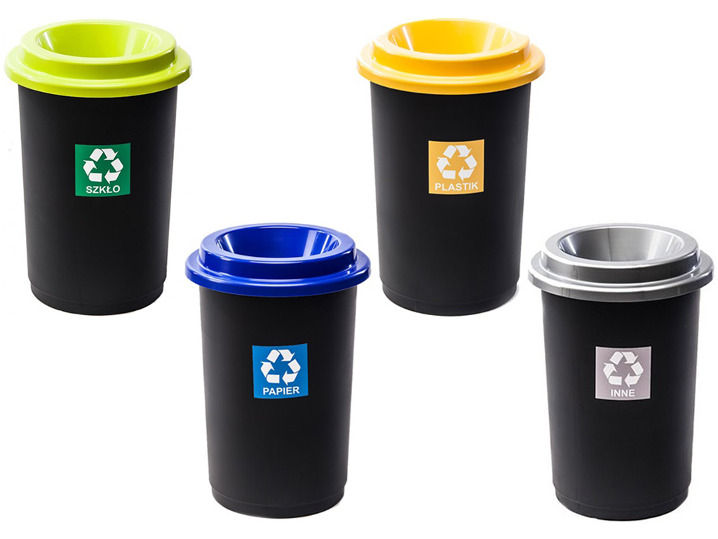 Sada zásobníkov pre segregáciu Eco -Bast 50 l - 4 kusy