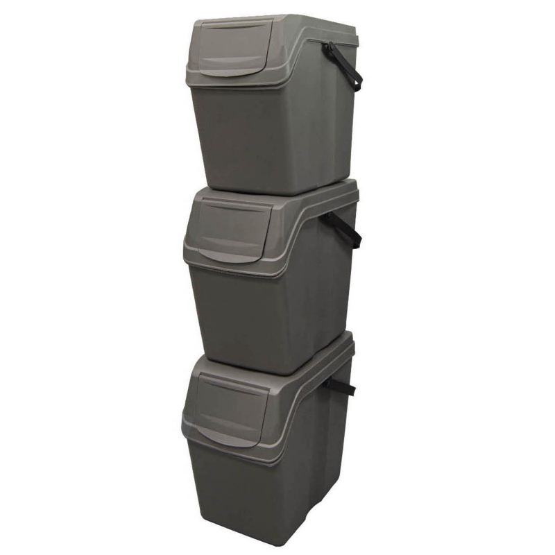 Sada košov pre segregáciu Sortibox 3x25L Gray