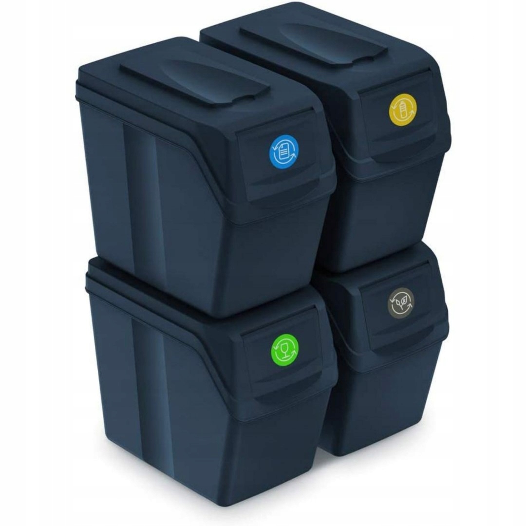 Sada košov pre segregáciu Sortibox 4x20l Anthracite