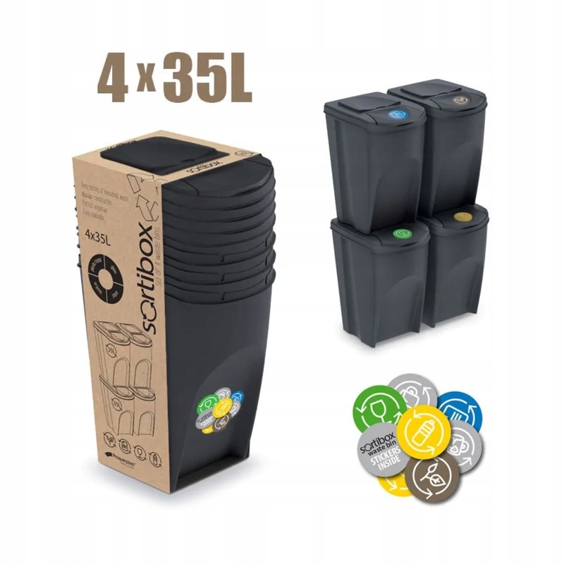 Sada košov pre segregáciu Sortibox 4x35l