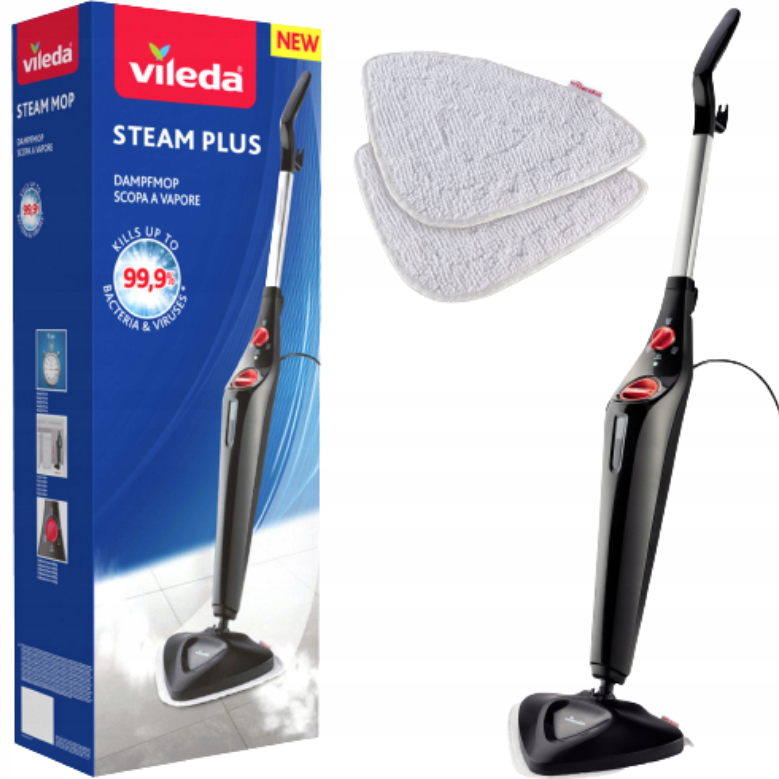 Vired parný mop set na podlahové krytiny