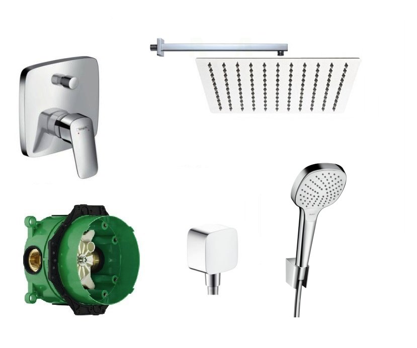 Hansgrohe logis skryl set dažďom. 30 cm