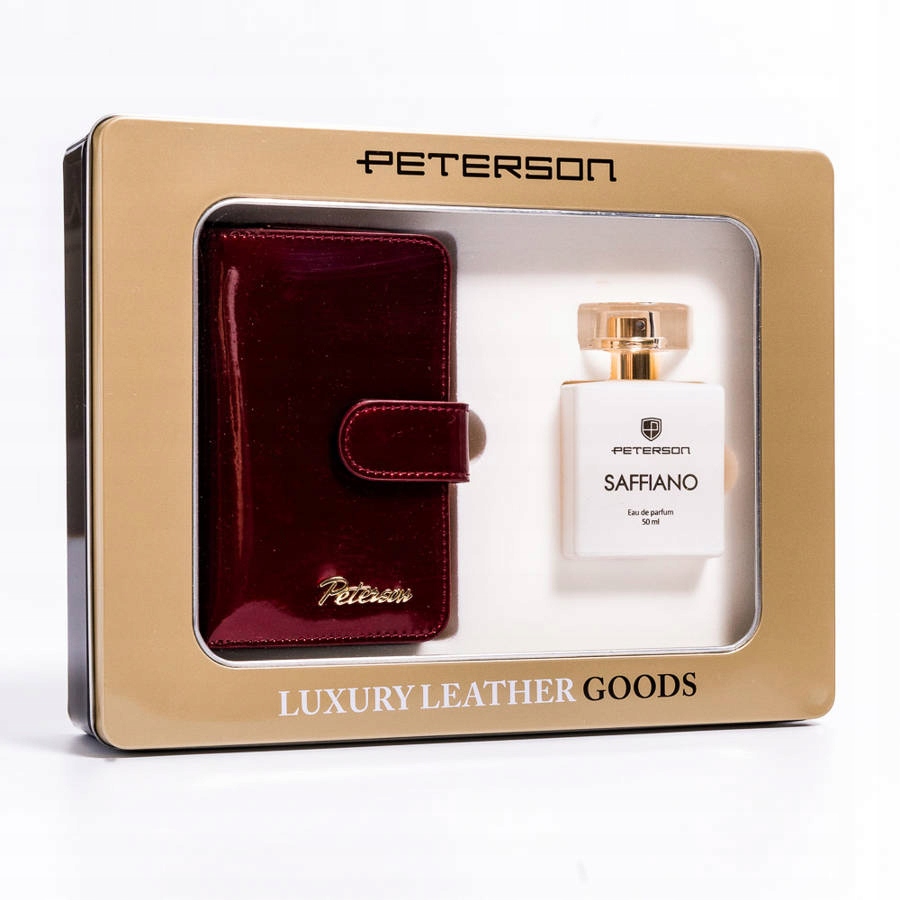 Peňaženka - Peterson Peterson Wallet Prírodná koža červená PTN ZD2 - ženský produkt