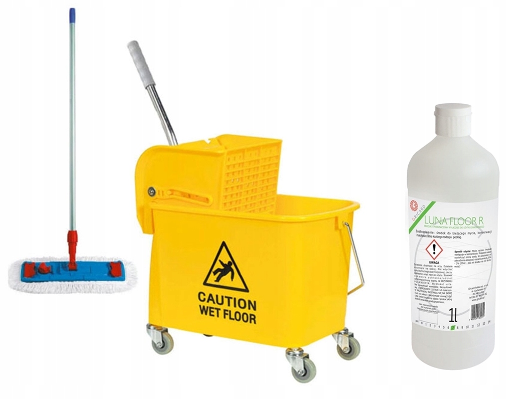 Čistiaca súprava kočíka + mop 50cm + kvapalina 1L