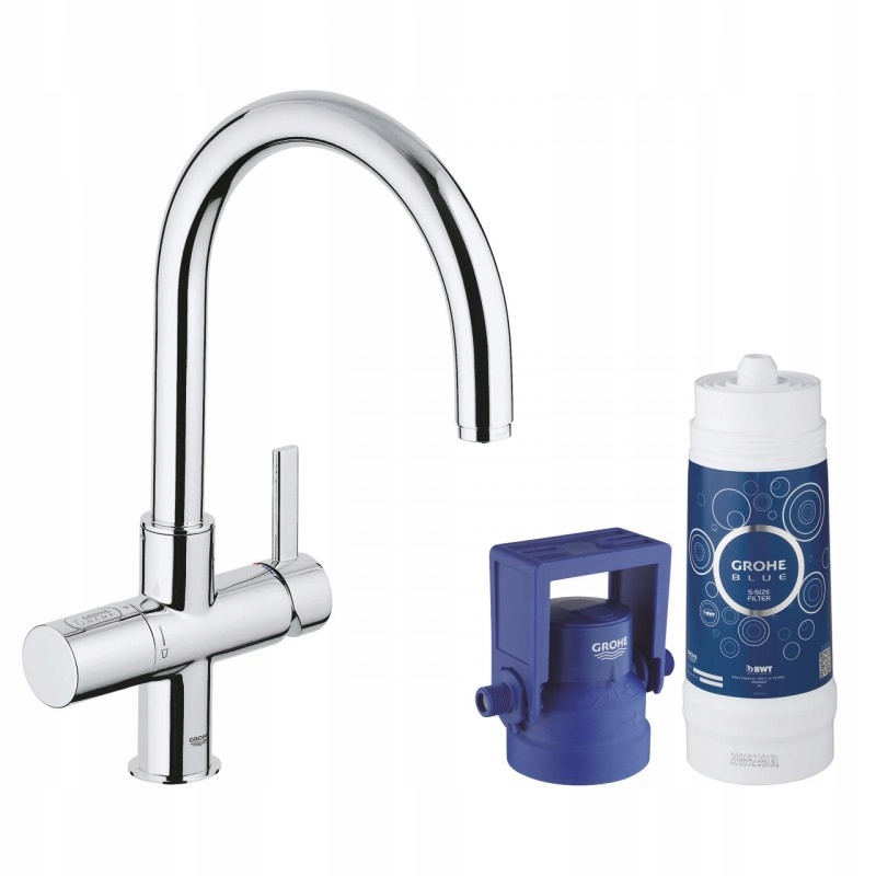Kuchynská batéria - Blue Pure Chrom Grohe 33249001 Štartovacia súprava