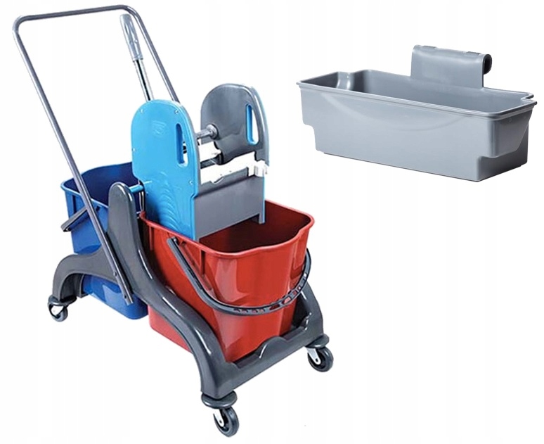 Čistiaci vozík set 2x20l + košík