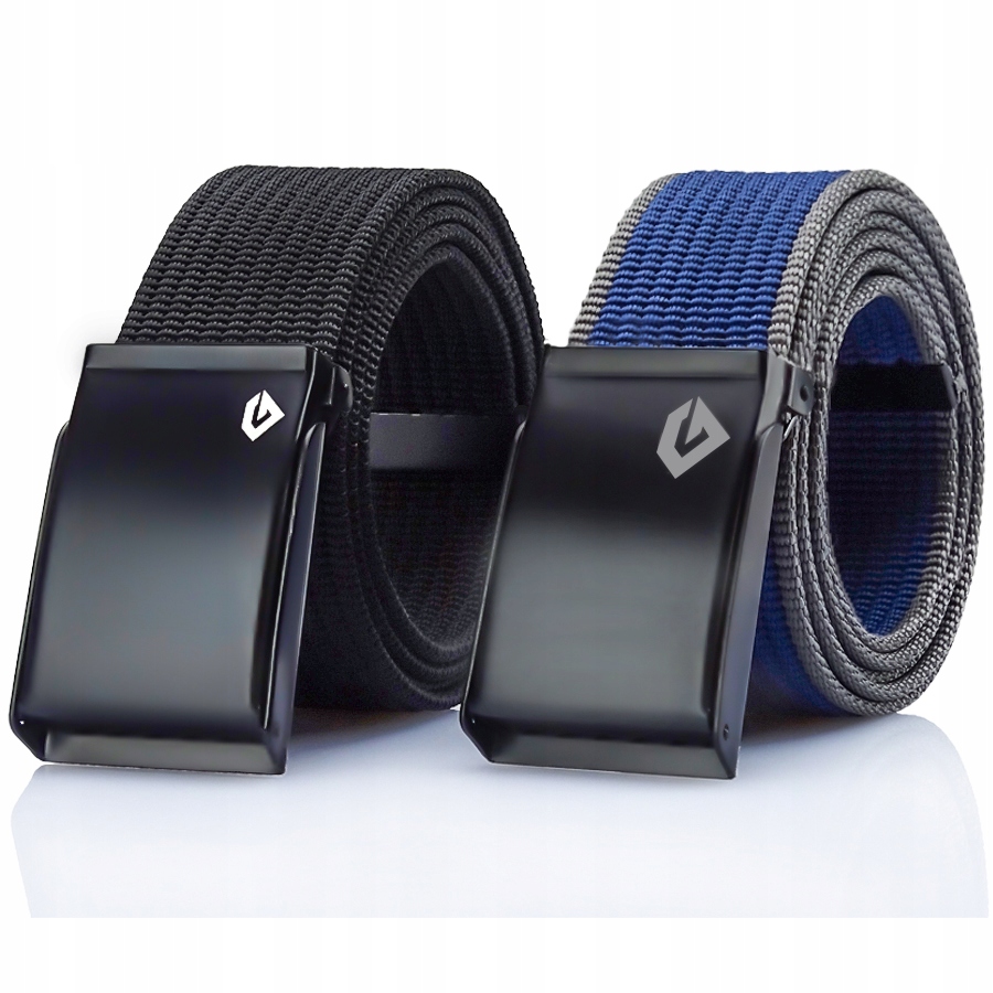 Opasok - Gracio Black, Navy Blue, Grey Strip - pánsky produkt
