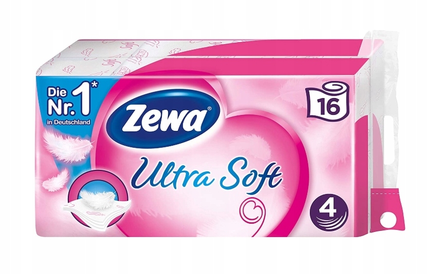 Ultra Soft Zewa, 4-vrstvový papier, 16 valčekov