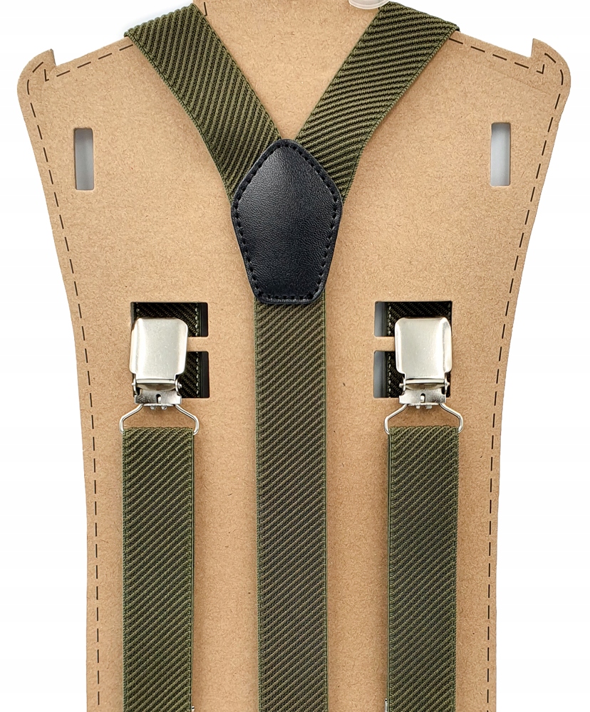 Traky na nohavice - CGM khaki nohavice, zelené