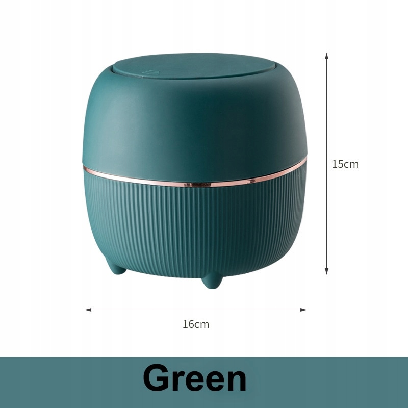 Zelený štýl Nordic Fashion Garbage Bin pre kanceláriu
