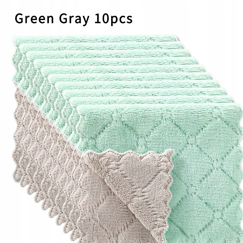 Zelený šedý štýl 10 kusov domácnosť