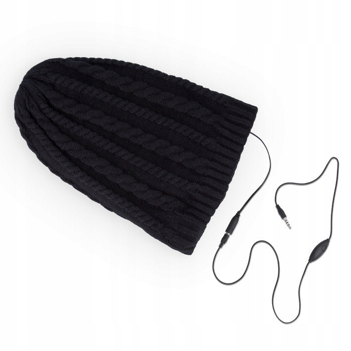 Beanie Eversee zimná čiapka zimná čiapka so slúchadlami čiernymi. Universal