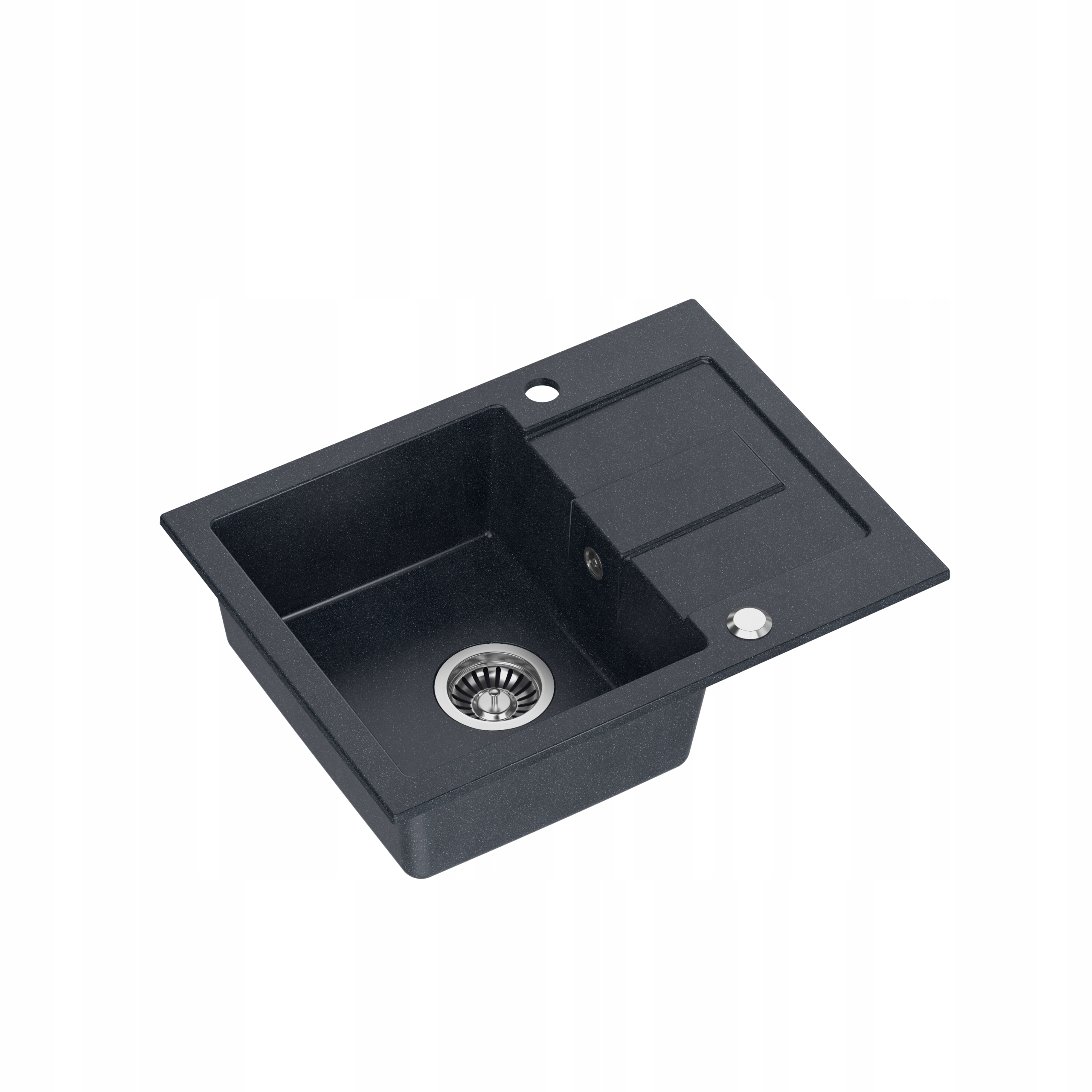 Kuchynská batéria - Christian 116 Sink Steingran Black Steel Siphon