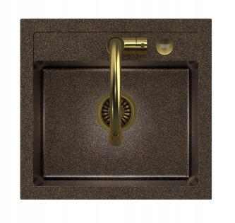 Kuchynská batéria - Johnny 110 Stehingran Art Gold Black Pearl Sink