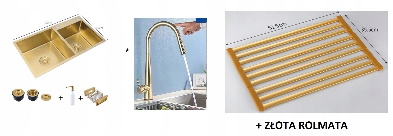 Kuchynská batéria - Romi 1,5 Mosquito Sink 80x45 + Lola batéria