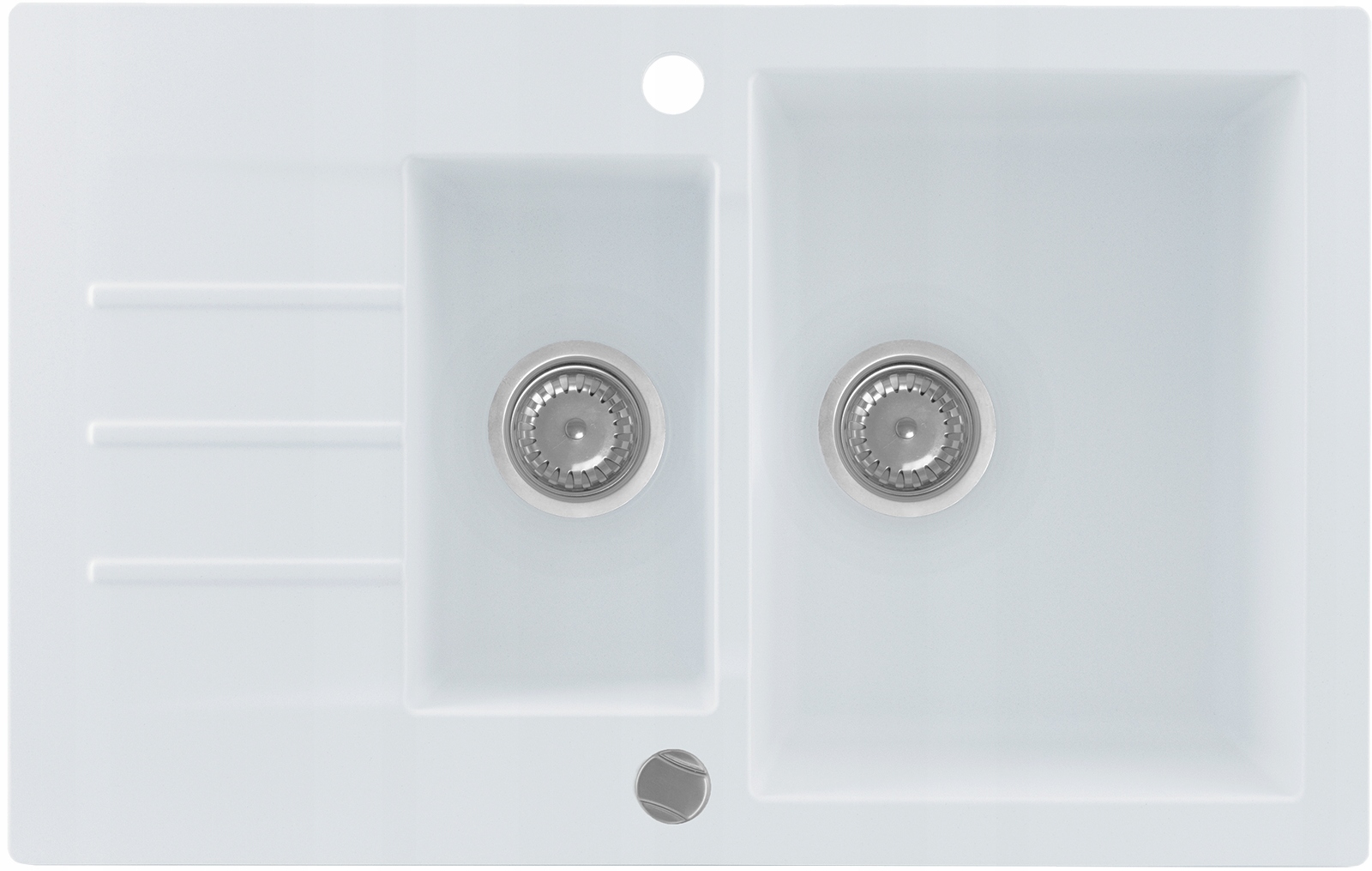 Kuchynská batéria - Kernau KGSA 6079 1,5B1D Pure White Granite Sink
