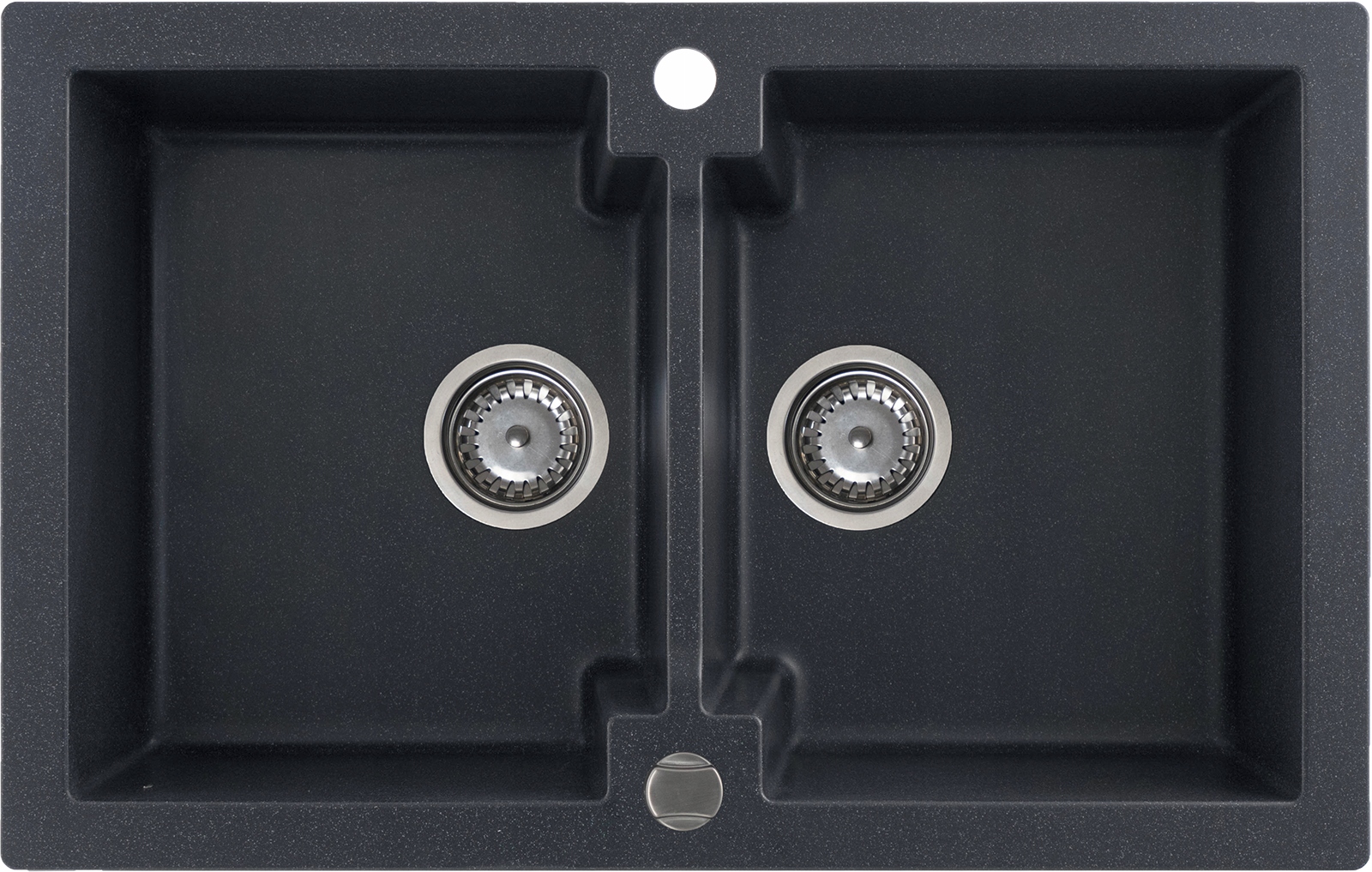 Kuchynská batéria - Kernau Kgs Granite Sink A 80 2B Čierny kovový