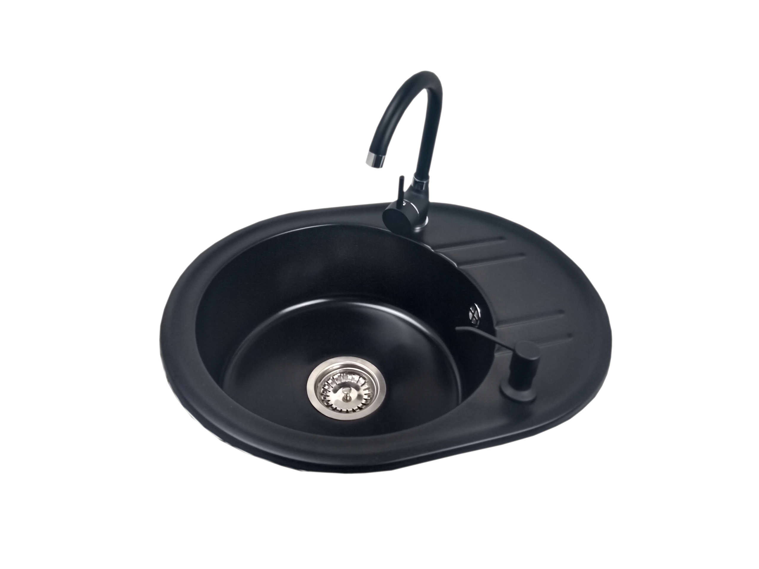 Kuchynská batéria - Single -Chamber Granite Sink Laila+batéria+dávkovač